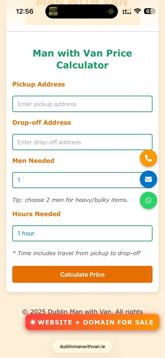 Website + Domain for sale(www.dublinmanwithvan.ie) - Image 2
