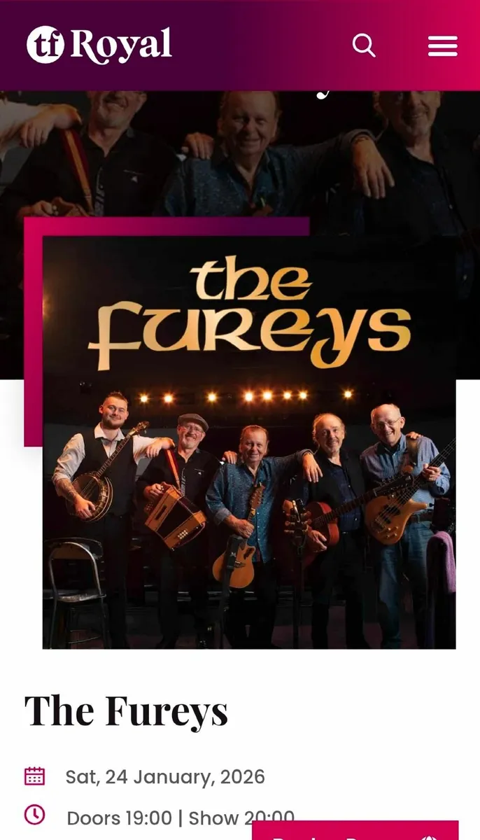 Fureys in Castlebar, 24th January