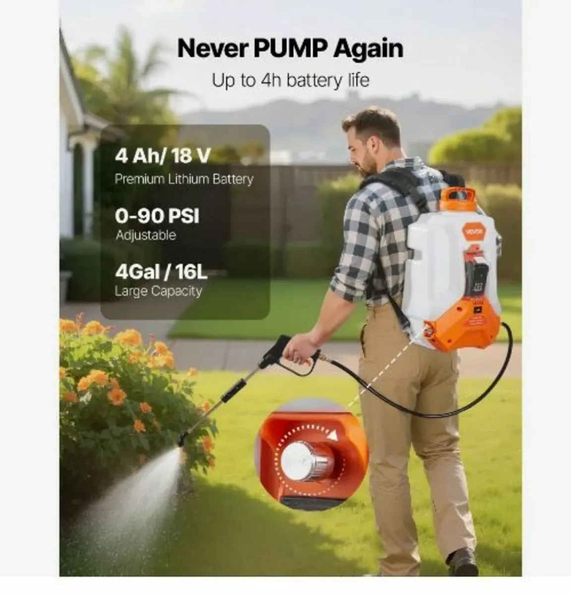 Battery Powered Backpack Sprayer - Image 3