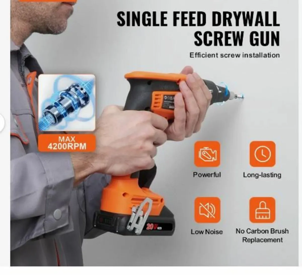 Drywall Screw Gun, 20V Max Drywall Screwgun - Image 2