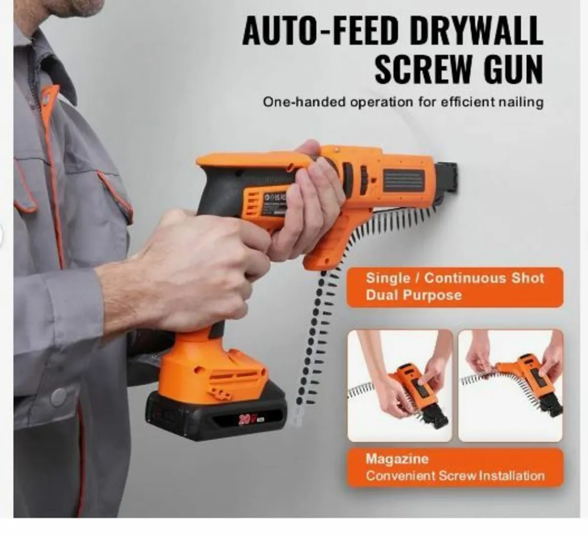 Drywall Screw Gun Auto-Feed, 20V Max - Image 3