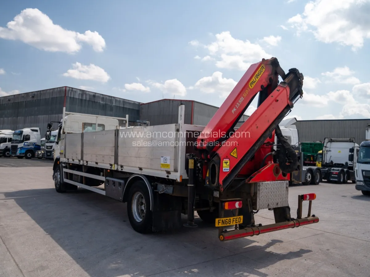 2018 DAF LF 260 CRANE MOUNTED DROPSIDE FLATBED - Image 4