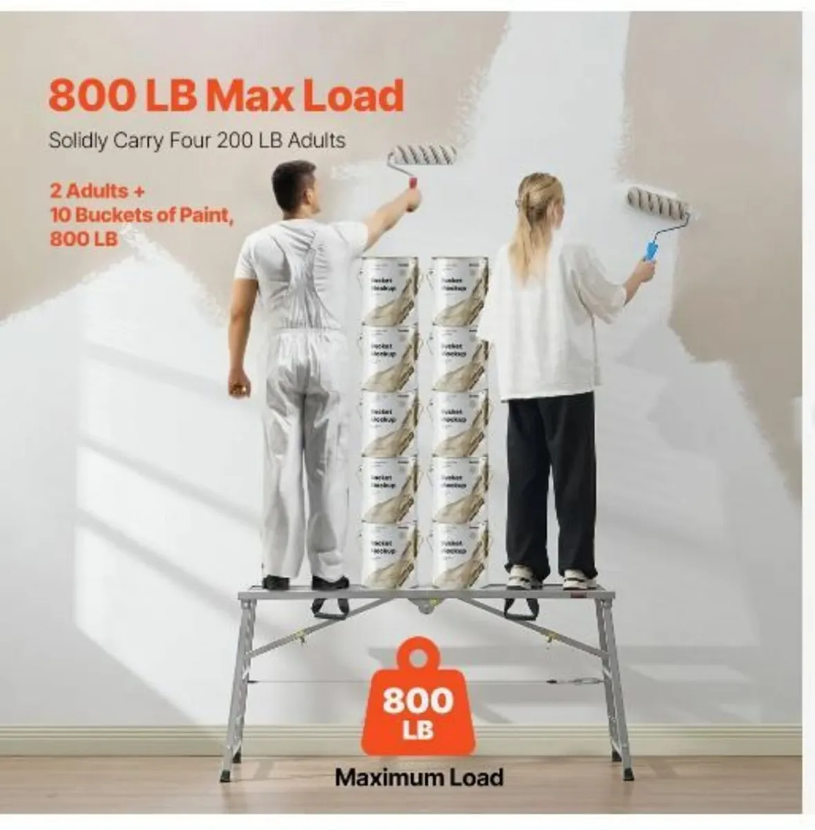 Work Platform, 4 Gear Adjustable Height, Folding - Image 4