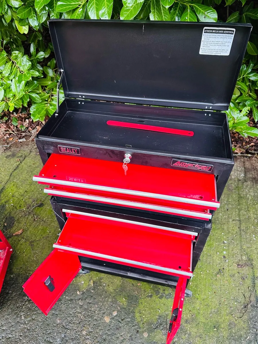 SEALEY AMERICAN PRO TOOL CHEST + TROLLEY - Image 4
