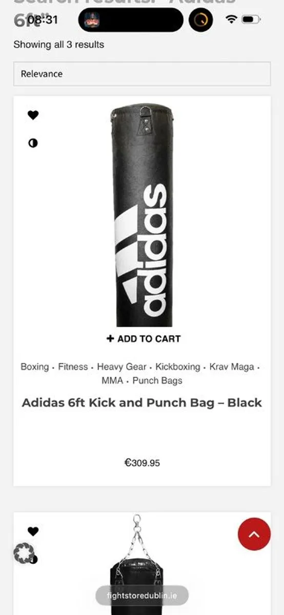 Adidas 6ft Kick and Punch Bag x 6 - Boxing - Kickboxing - Muay Thai - Image 3
