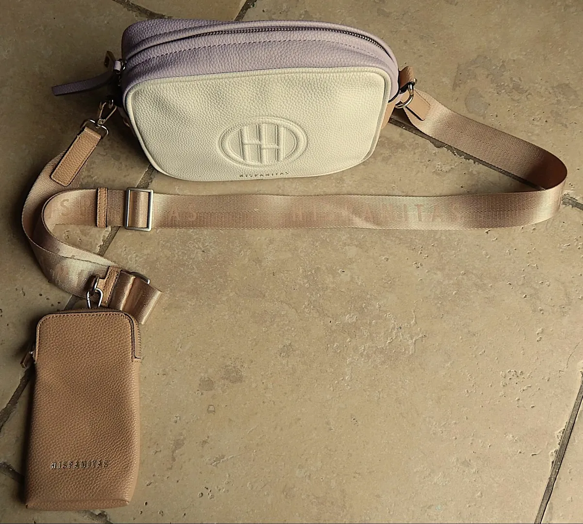 Hispanitas brand Leather Handbag with Phone Wallet - Image 2