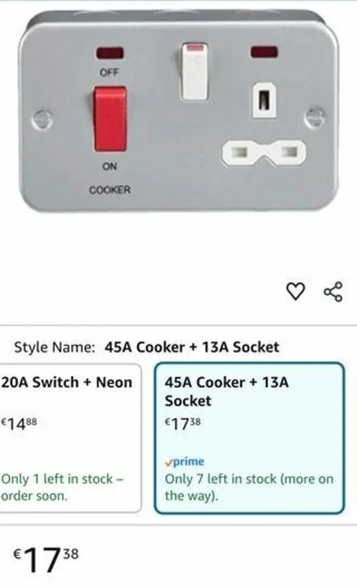 Cooker switch socket. - Image 2