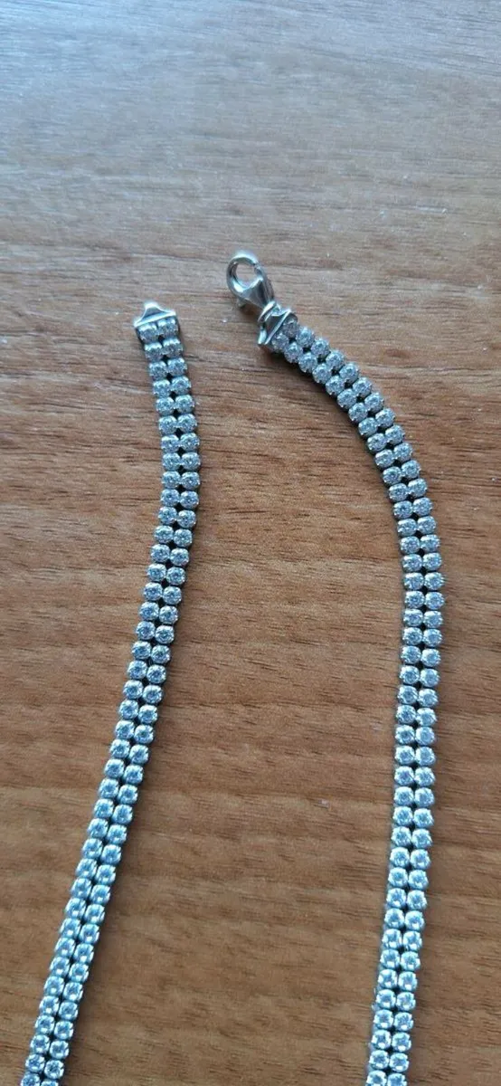 Sterling Silver Cz Necklace - Image 4