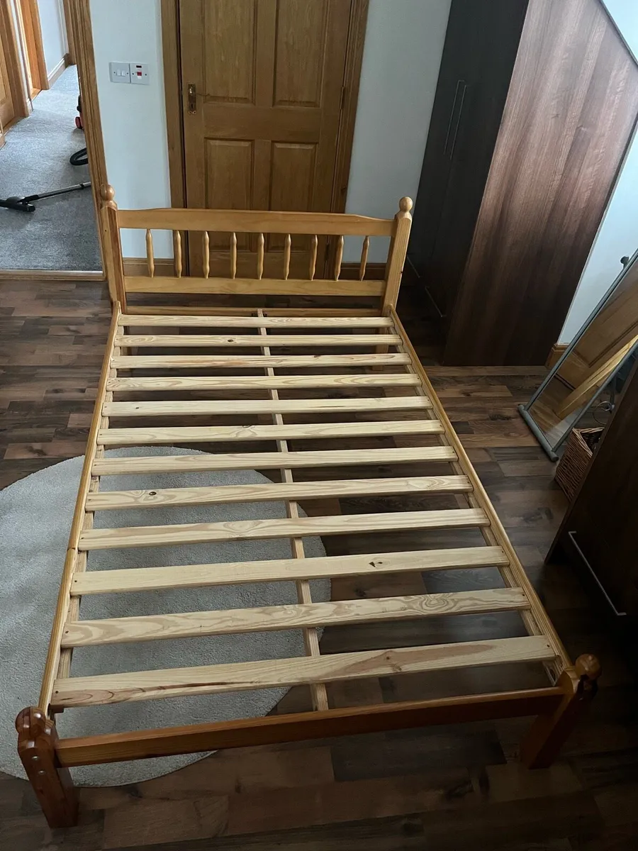 Wooden bed frame - Image 1
