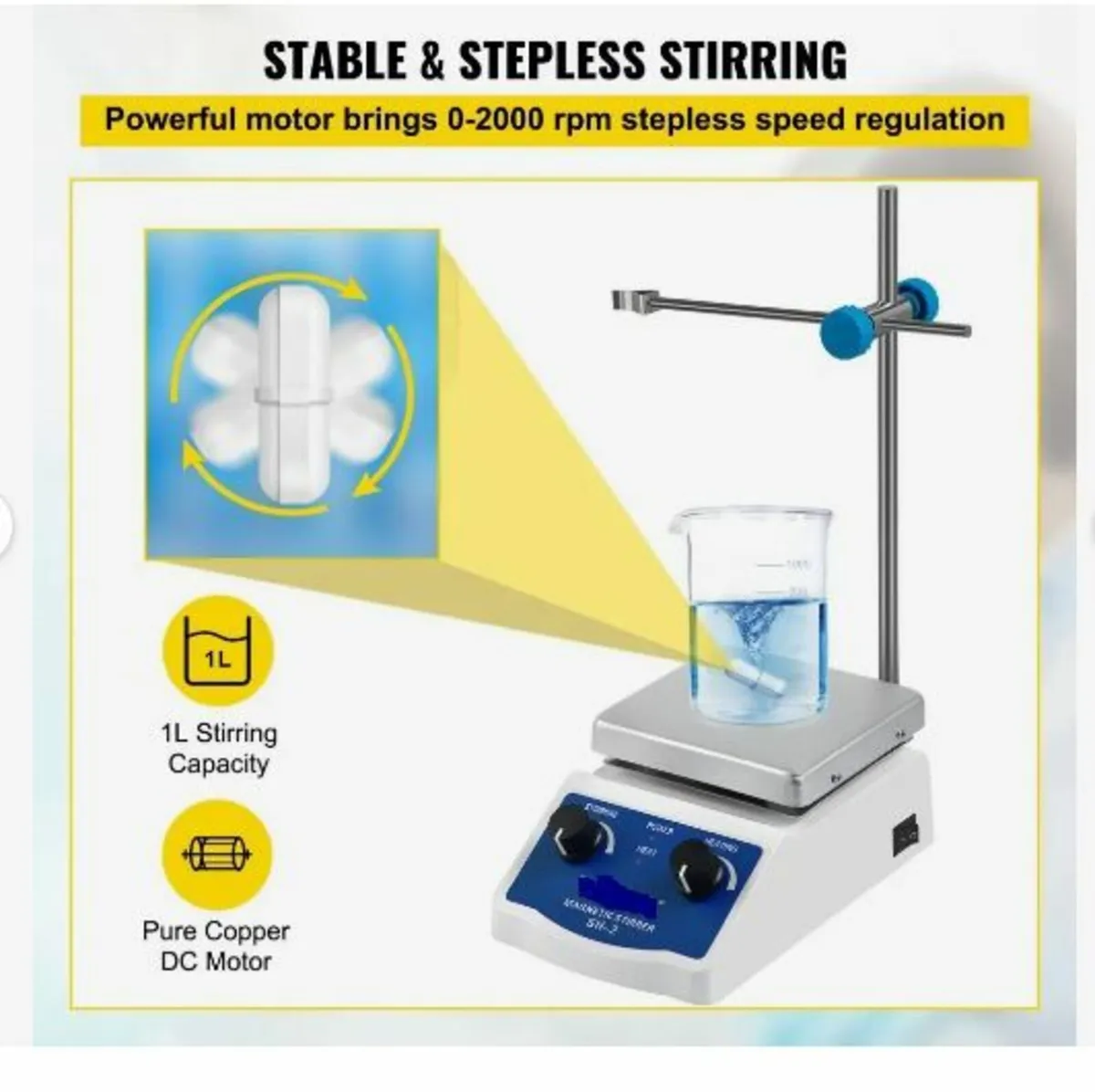 SH-2 Magnetic Stirrer Laboratory Magnetic - Image 4