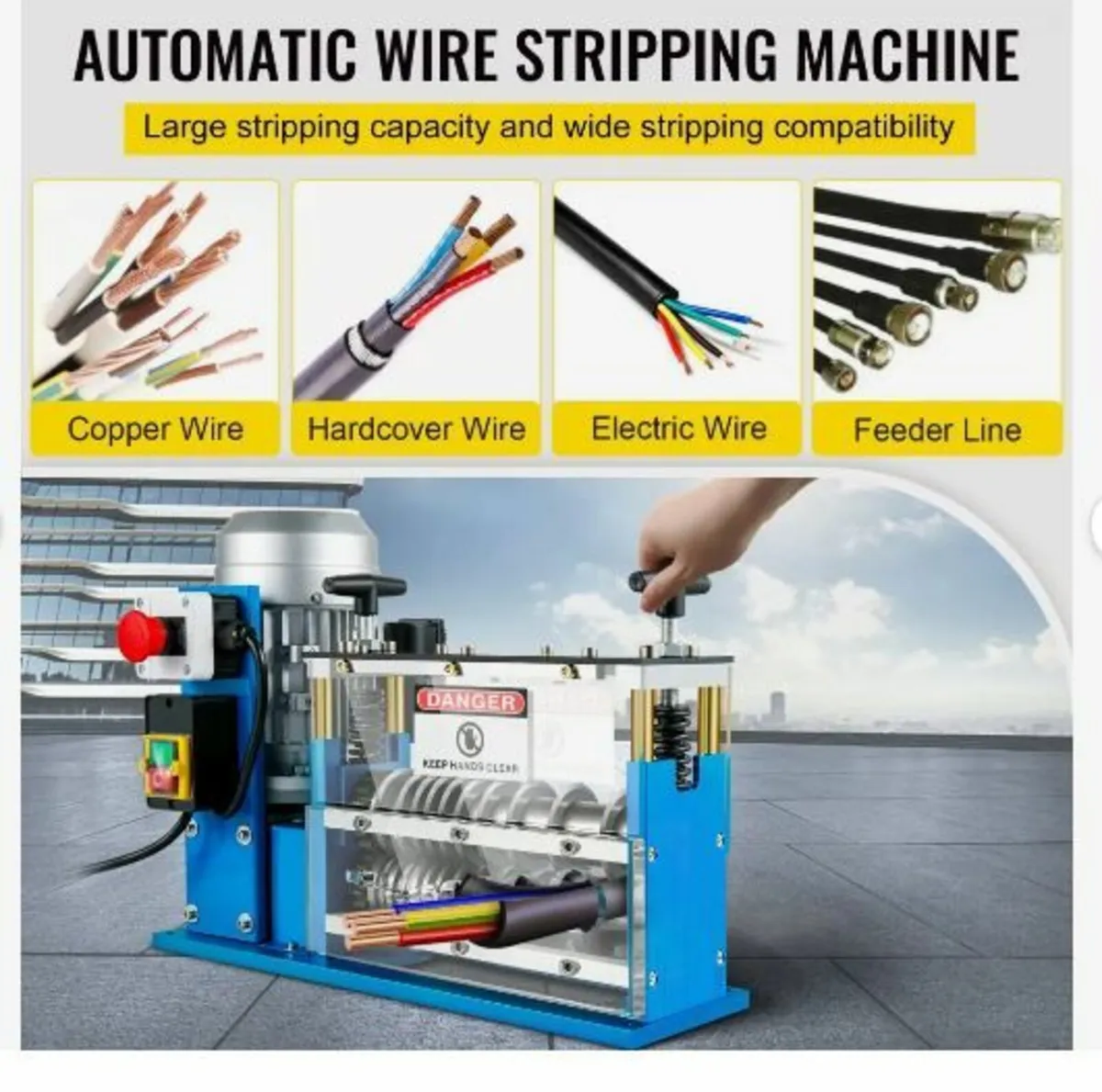 Electric Wire Stripping Machine, 1.5-38 mm - Image 2