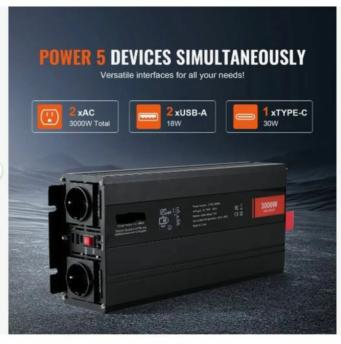 Pure Sine Wave Inverter, 3000 Watt - Image 4