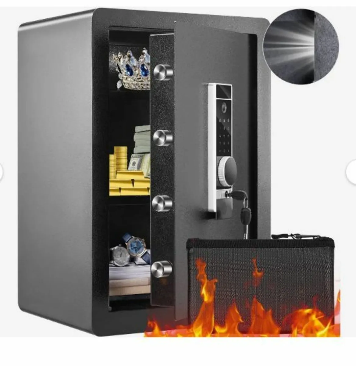 Safe, 62 L Home Safe, Steel Security Safe - Image 1