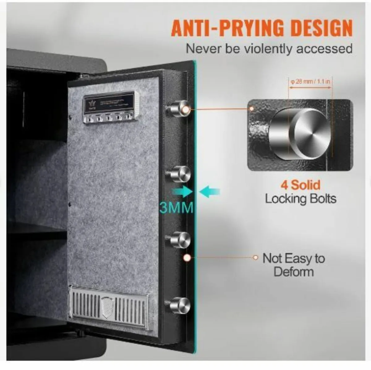 Safe, 62 L Home Safe, Steel Security Safe - Image 2