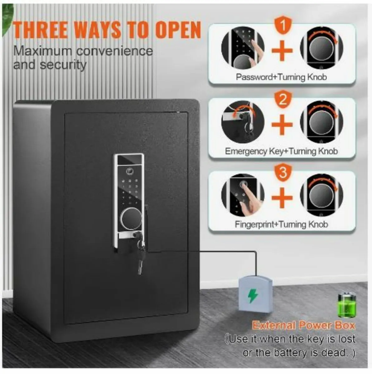 Safe, 62 L Home Safe, Steel Security Safe - Image 4