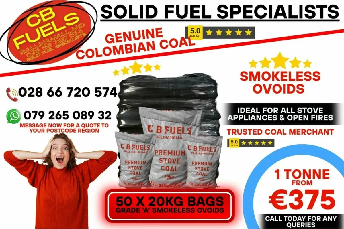 GRADE 'A' OVOIDS SMOKELESS COAL & COLOMBIAN