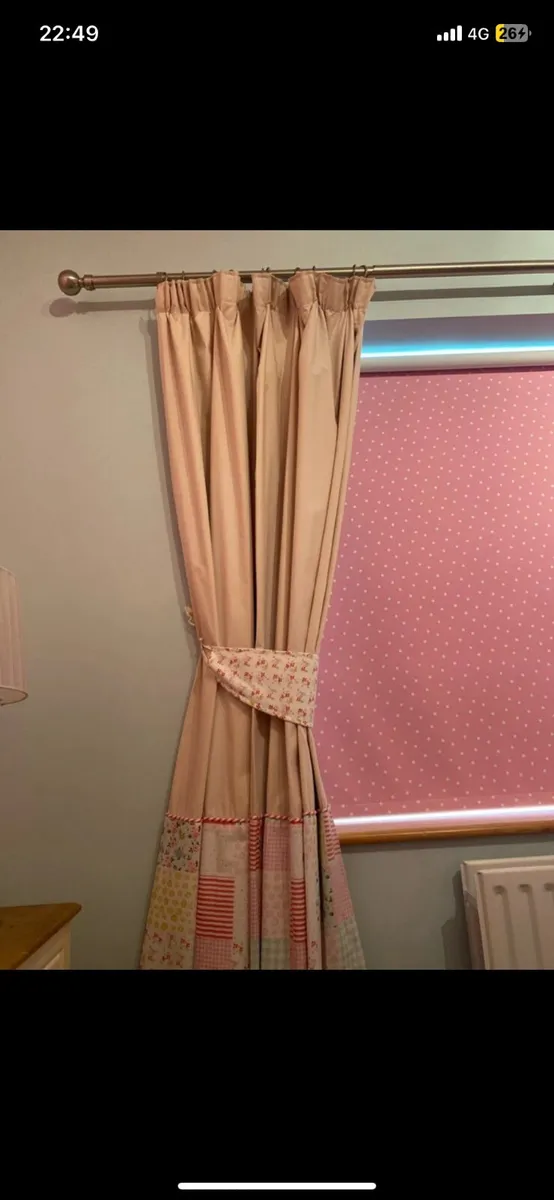 pole and curtains for sale kids bedroom - Image 1