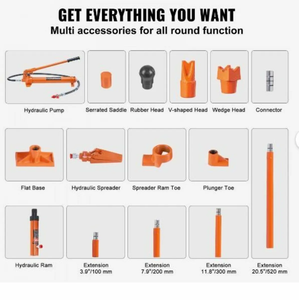 12 Ton Porta Power Kit, Portable Hydraulic Jack - Image 3