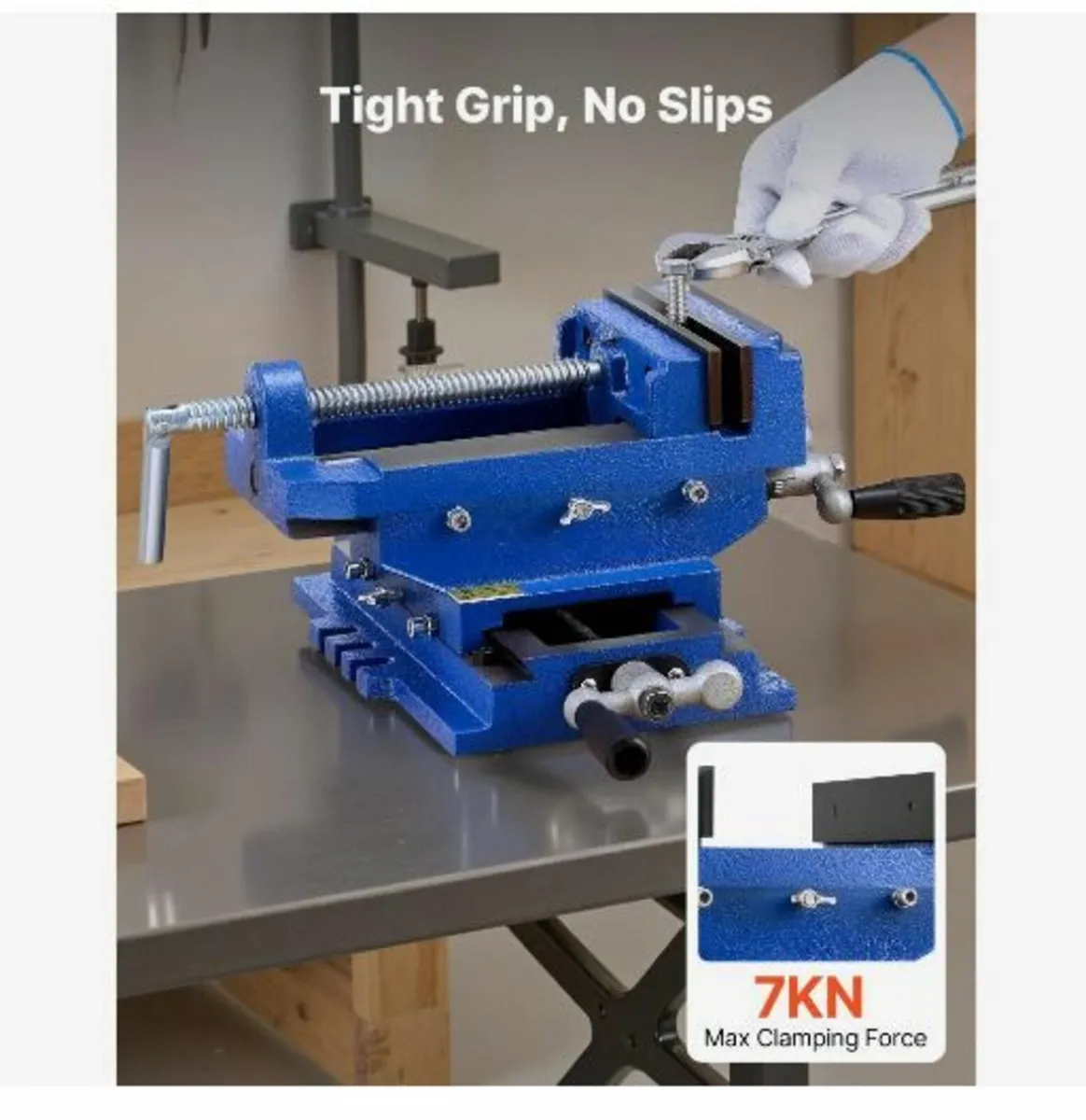 Cross Slide Drill Press Vise, 4 Inch - Image 2