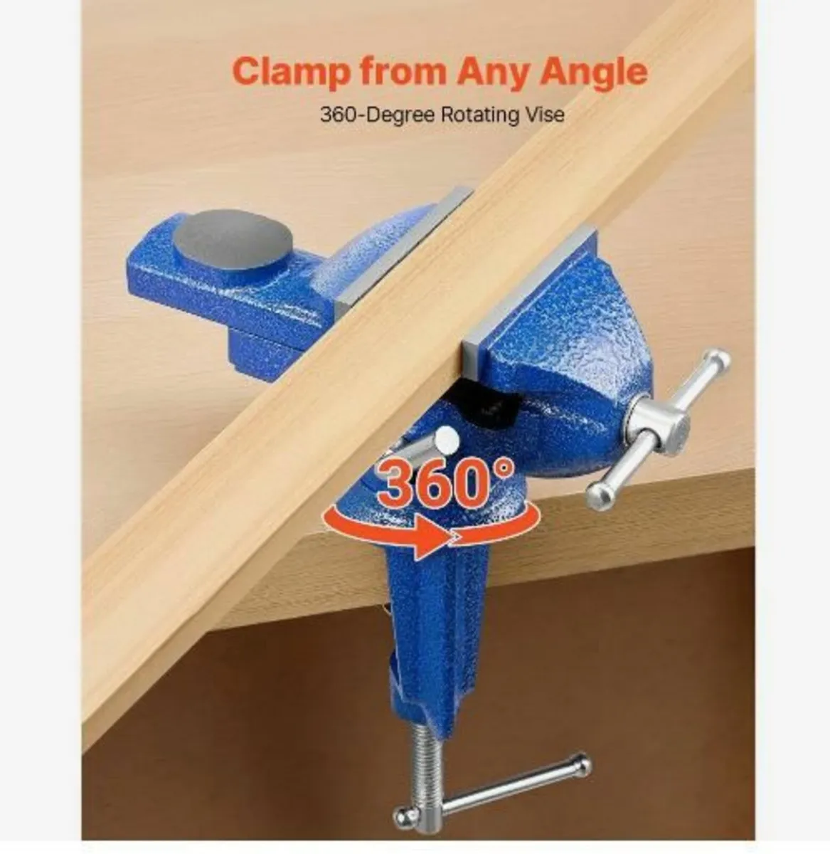 Bench Vise, 3 Inch, Portable Workbench Vice - Image 4