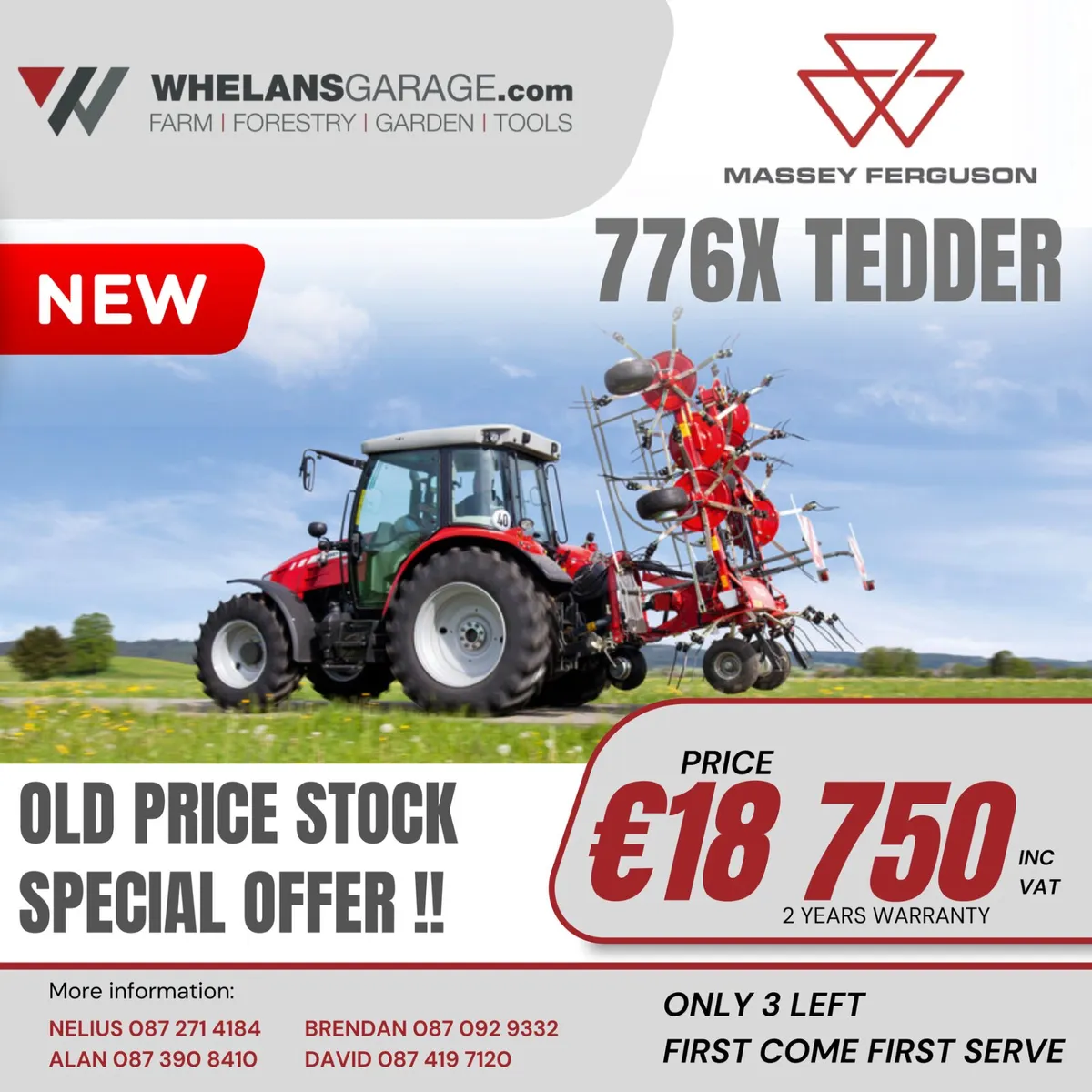 MASSEY FERGUSON 776X TEDDER - Image 1