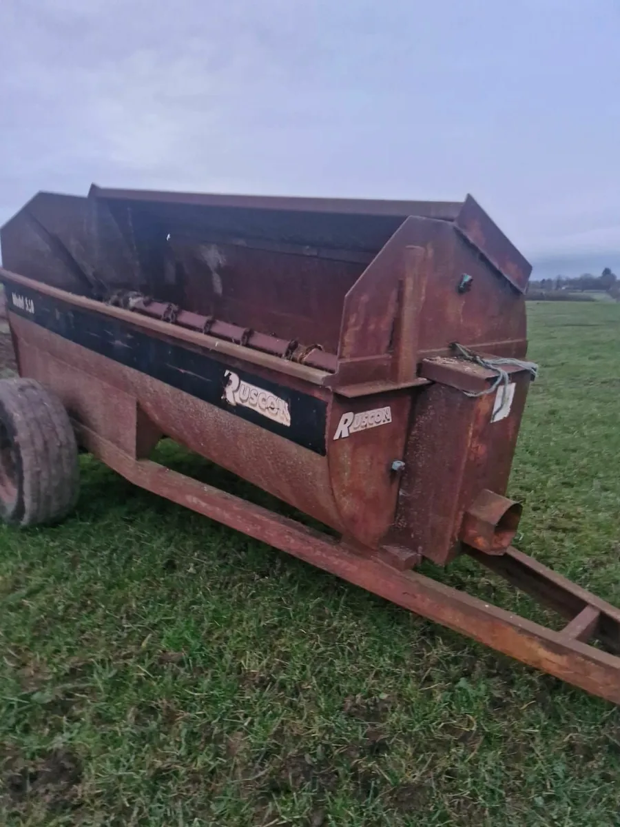 Ruscon muck spreader, Used - Image 1