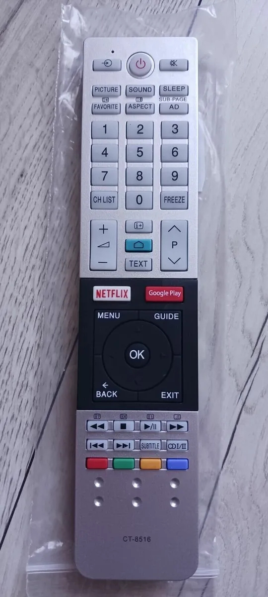 TOSHIBA TV REMOTE CONTROL CT-8541 REPLACEMENT NETF
