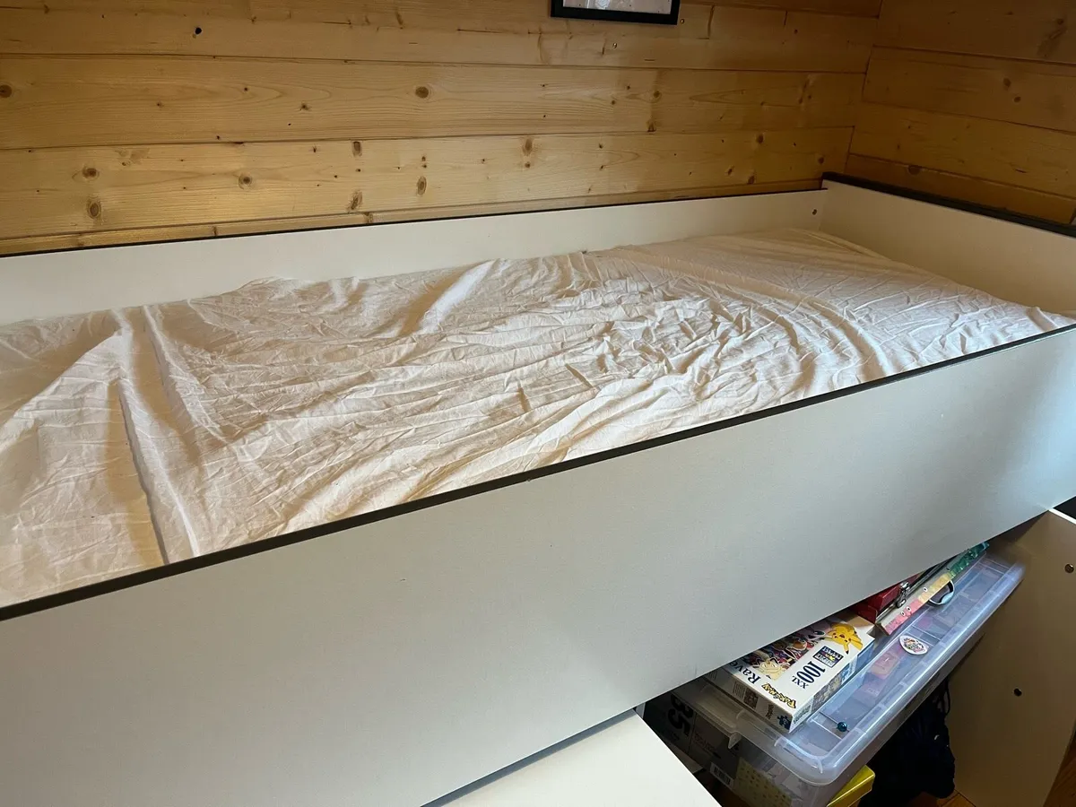 Kids Storage Bed with Desk - Image 3