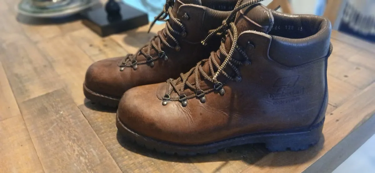 Vintage Leather Zamberlan Men's Walking Boots  11 - Image 4