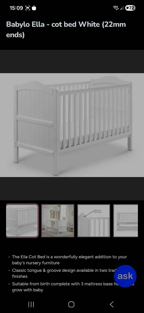 Child cot Babylo Ella - Image 1