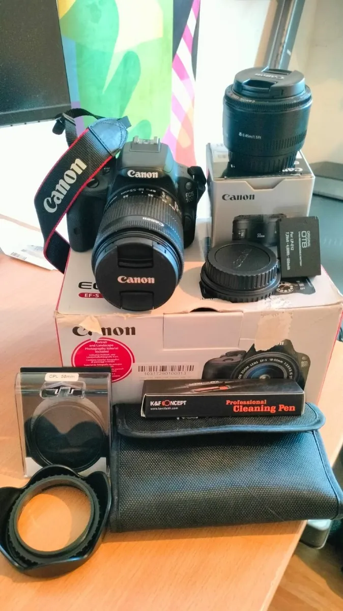 Canon Eos 100D - Extra Lens, Filters, Bag, Battery - Image 1
