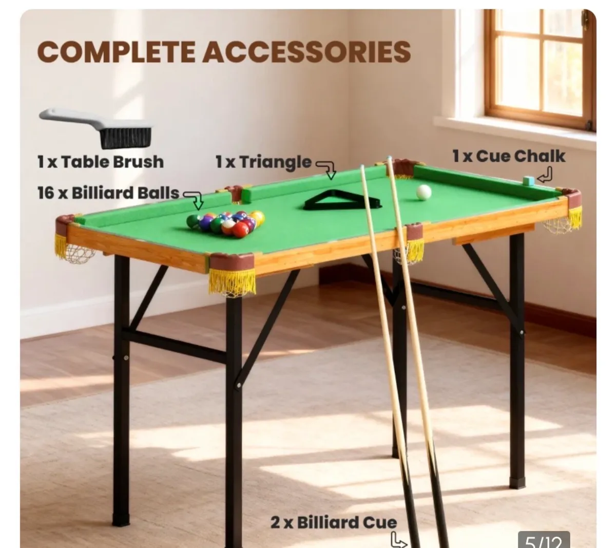 4ft Pool table - Image 1