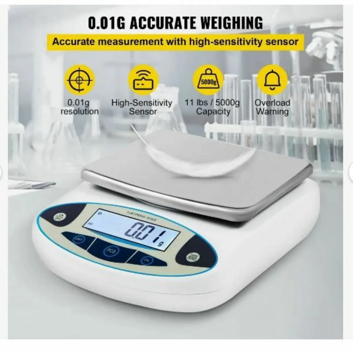 Analytical Balance, 5000g x 0.01g Accuracy Lab - Image 3