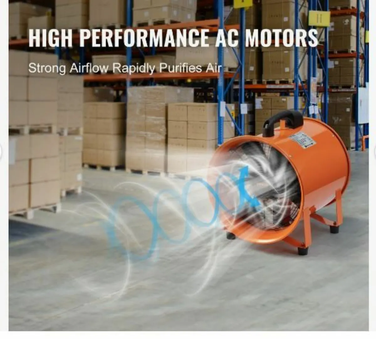 Portable Ventilator, 304.8mm Heavy Duty Cylinder - Image 2