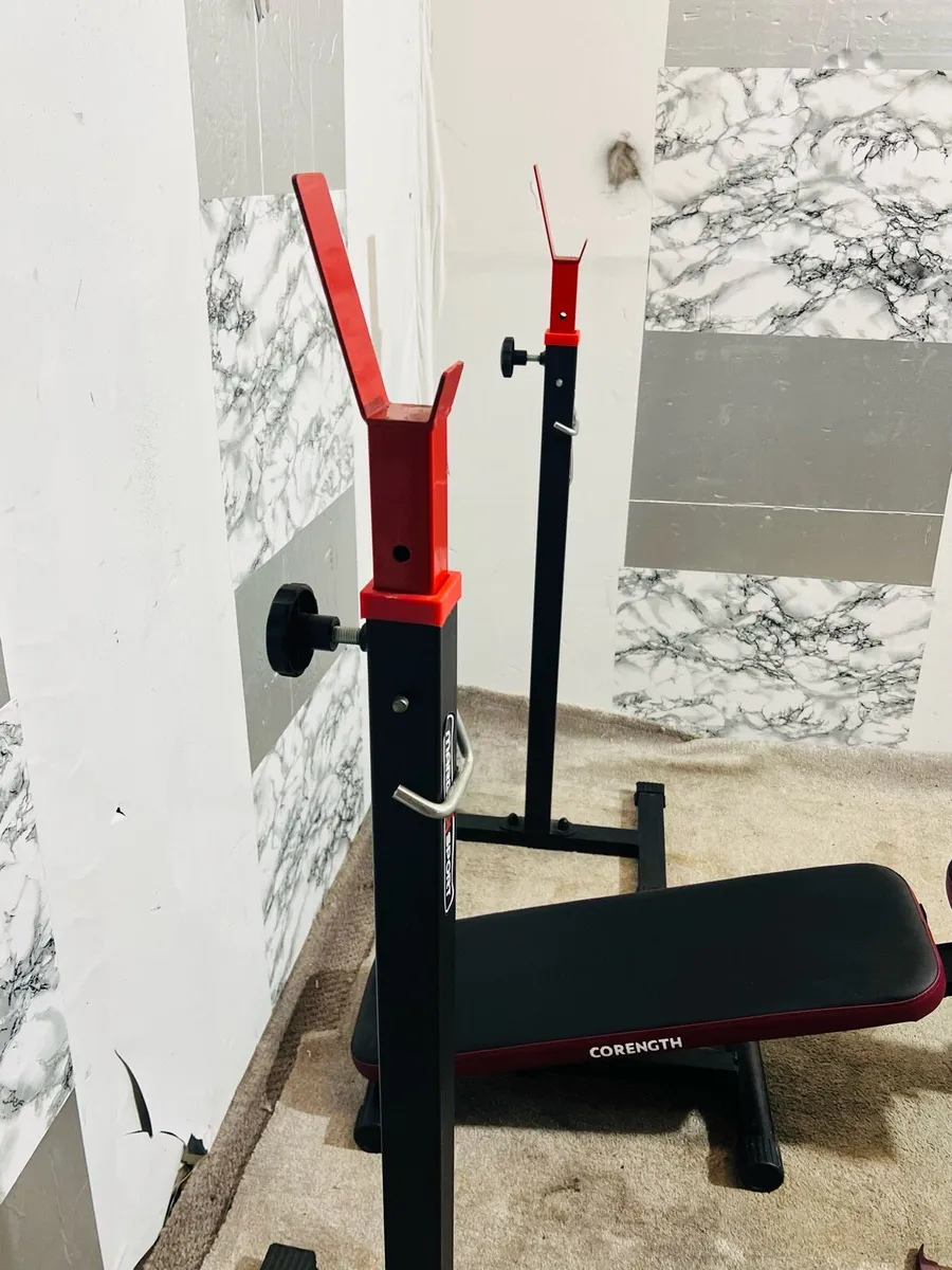 WEIGHT BENCH ADJUSTABLE RACK STAND BARS - Image 4