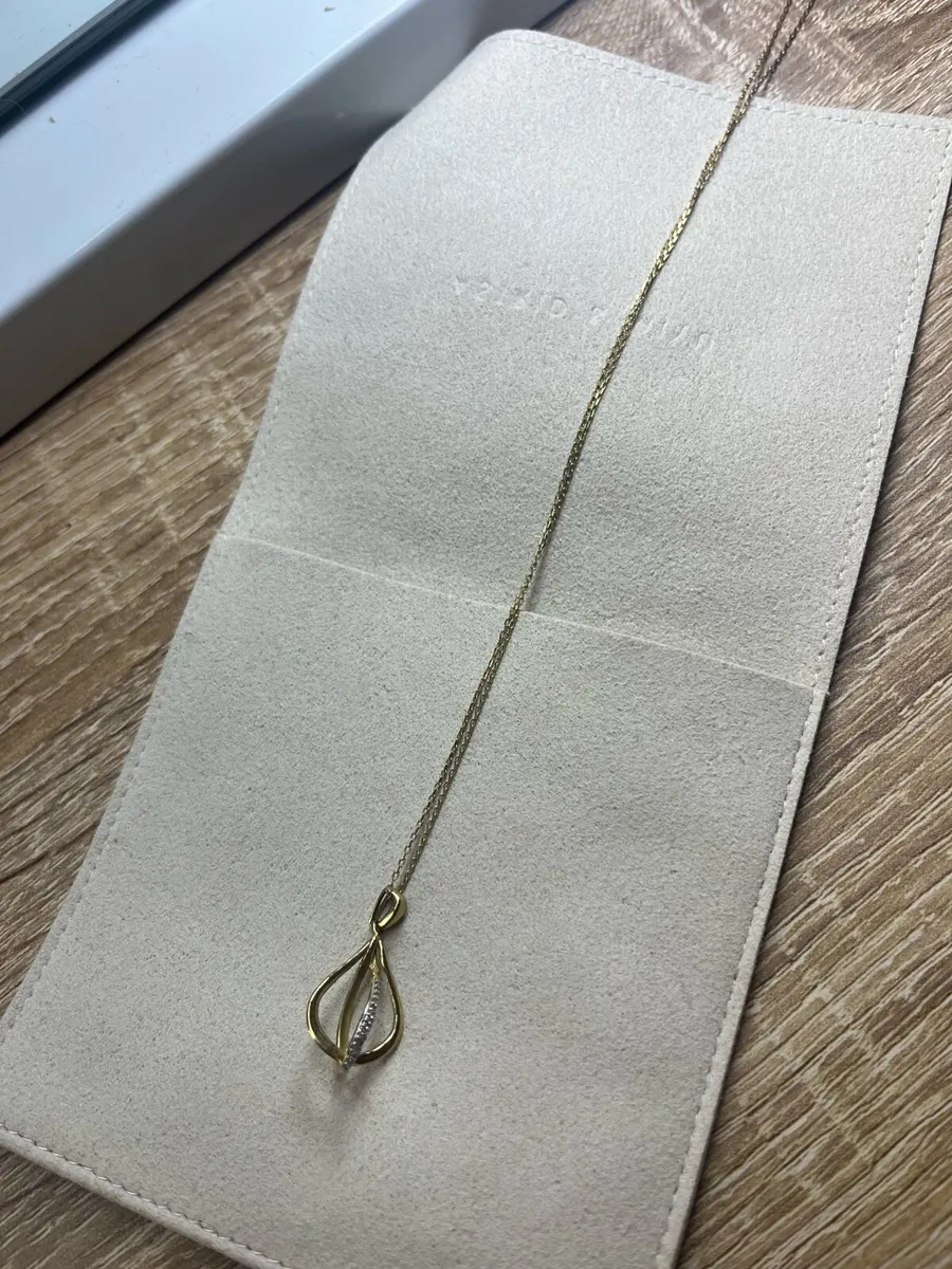 9ct yellow gold pendant necklace - Image 3