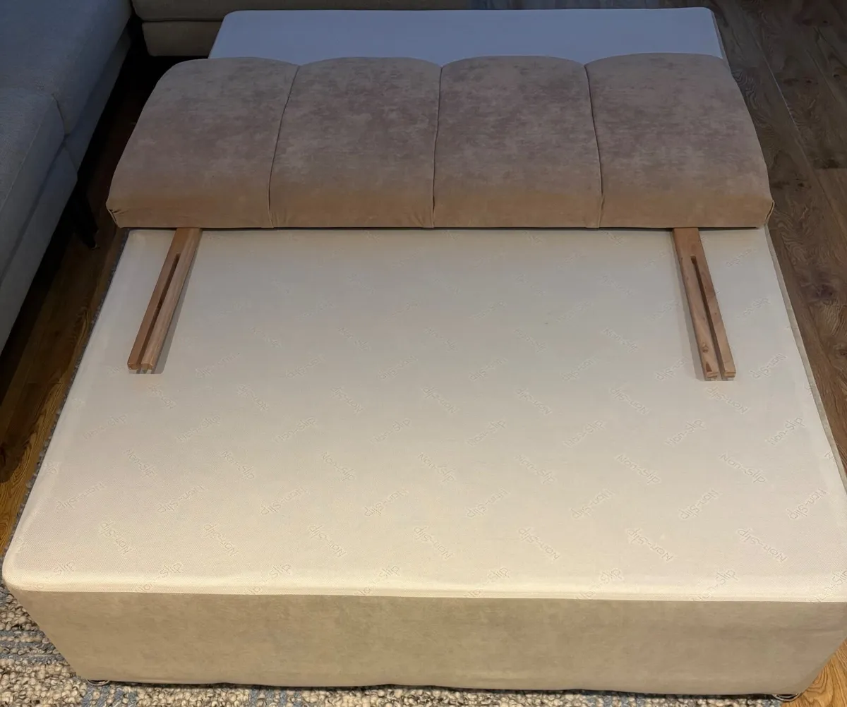Boxed Bed frame and head board - Image 1
