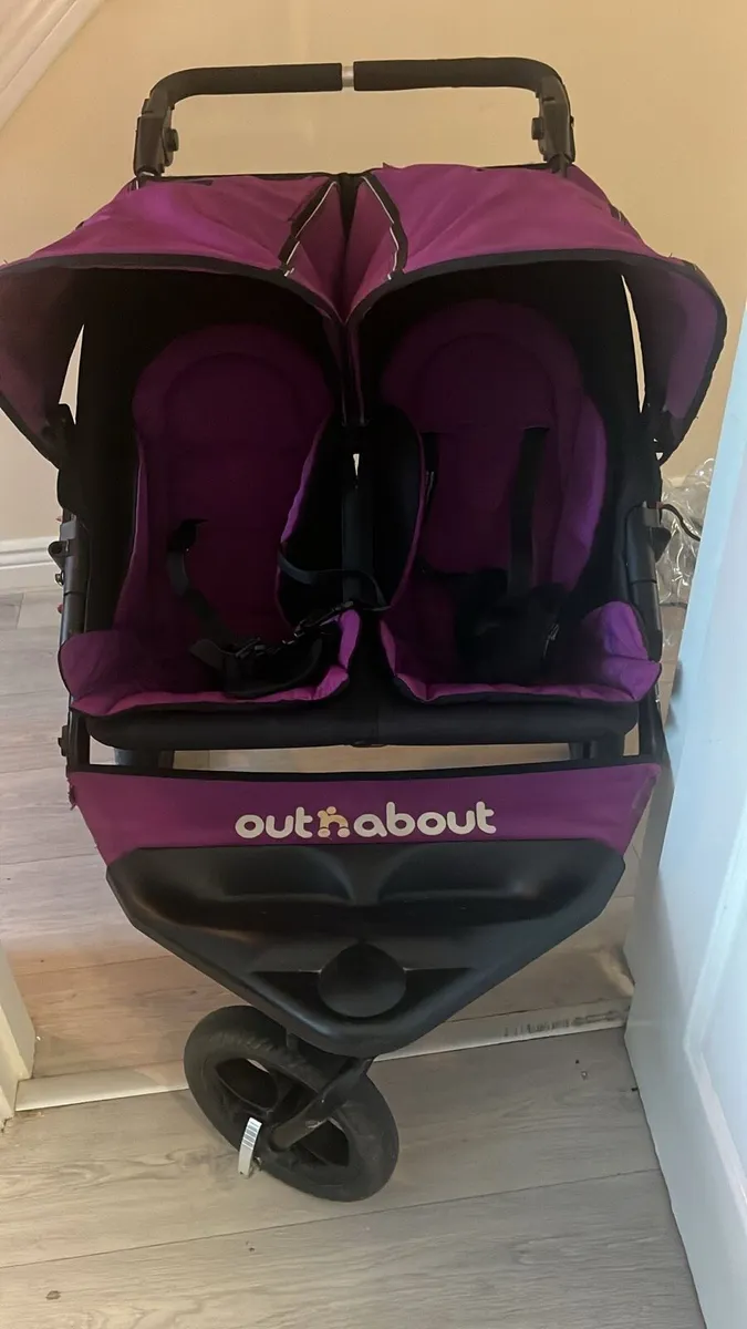 Out n About Double Buggy+Raincover - Image 2