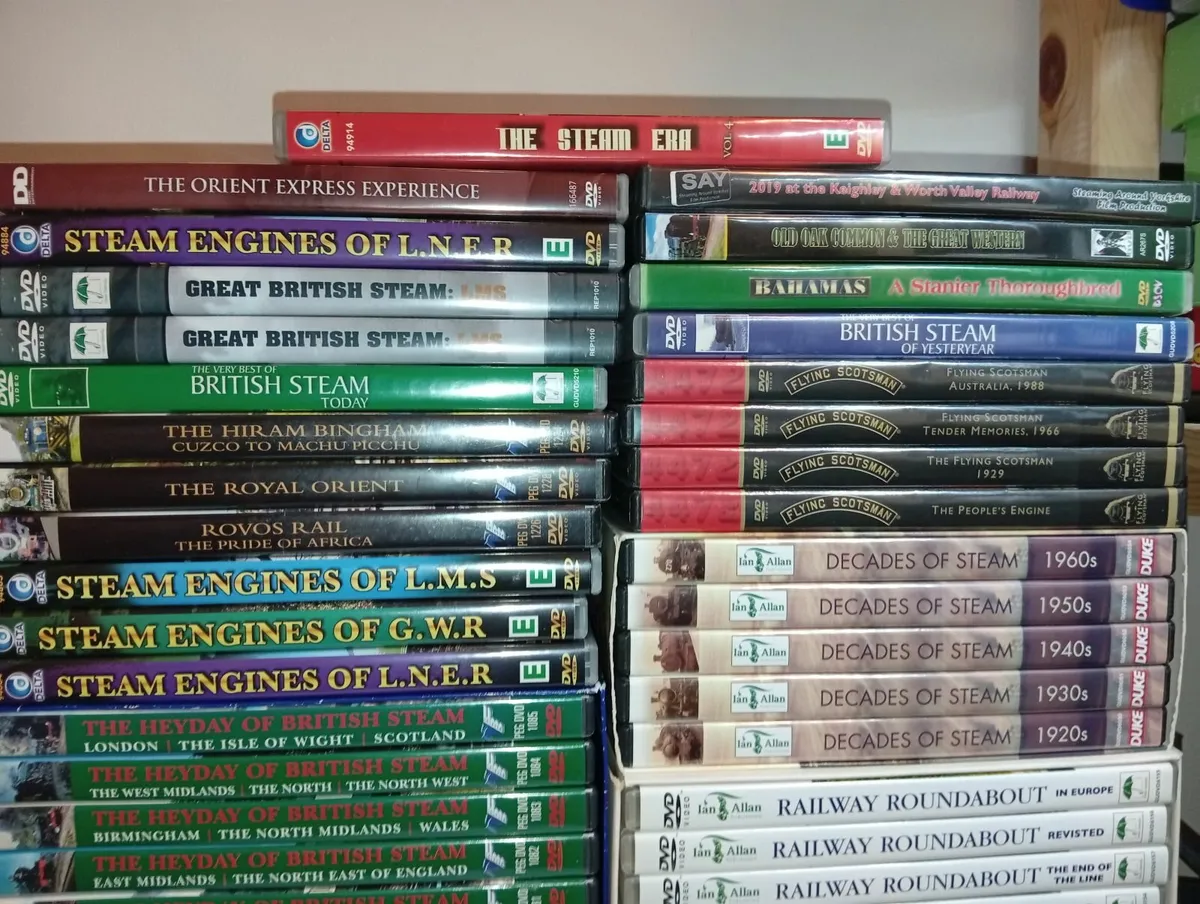 Large Collection Of British Steam And Railway Dvds - Image 3