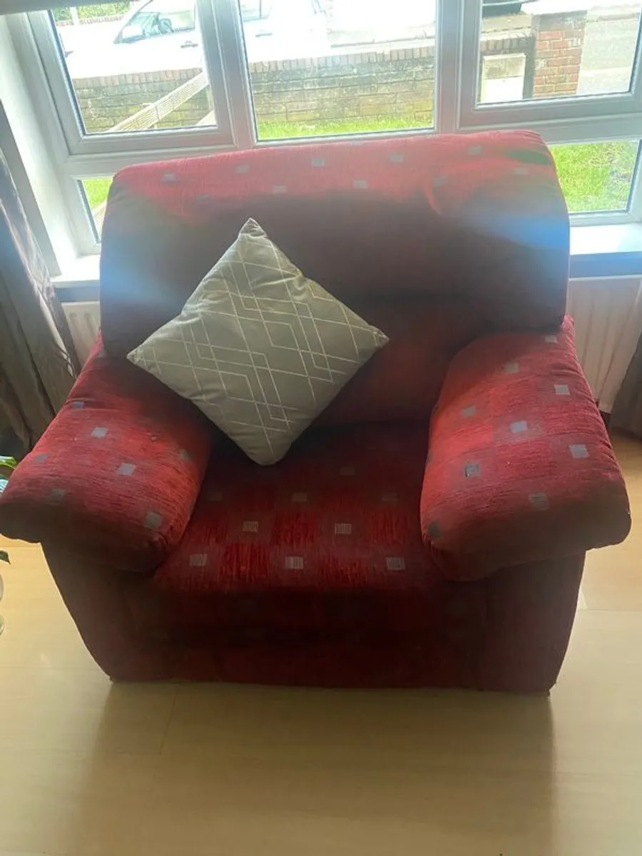 Sofa and Armchair for sale - Image 2