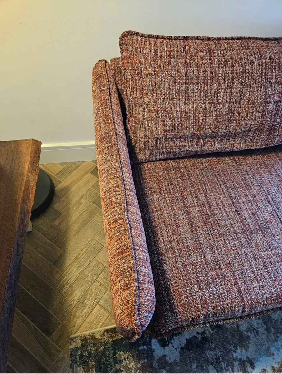 Corner Sofa Couch Red Chaise - Image 4