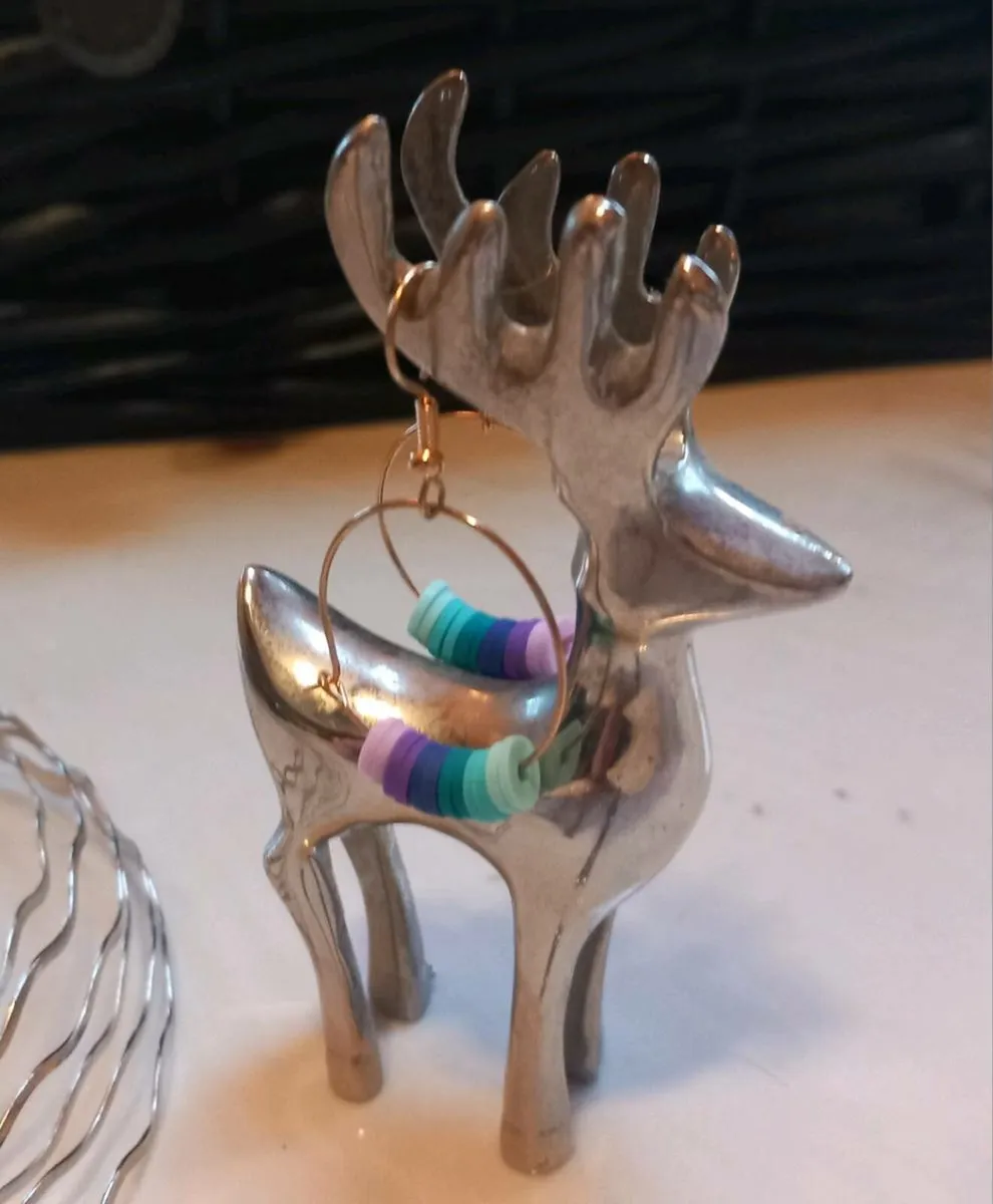 Jewellery, ladies watches, earring reindeer, D18 - Image 4