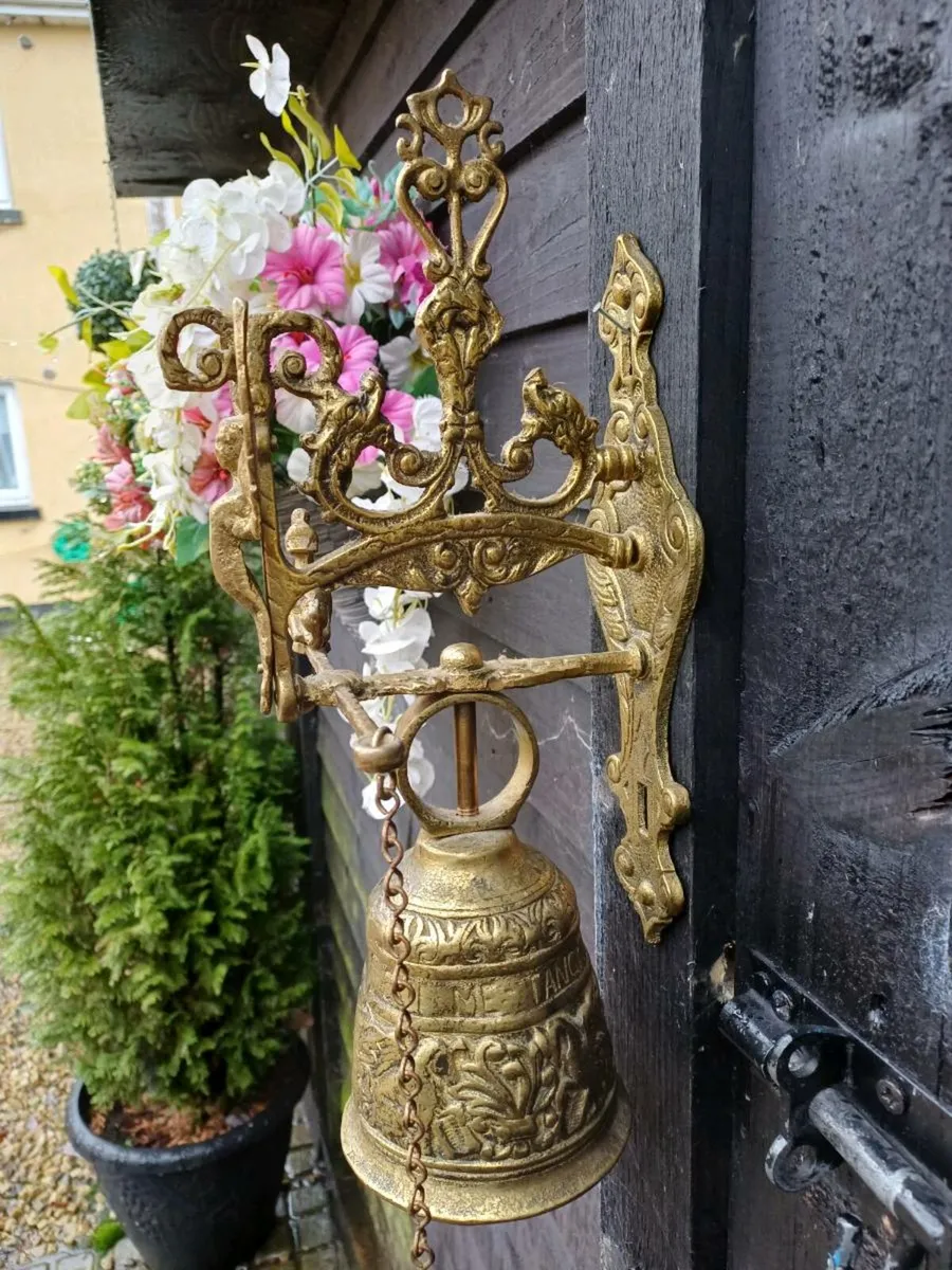 1950s Solid Brass Monastery Bell - Image 3