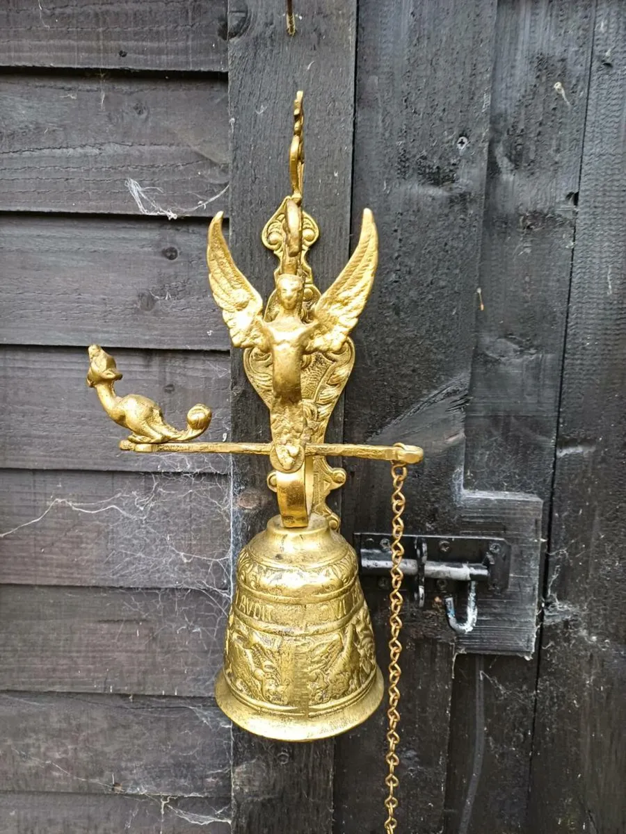 1950s Solid Brass Monastery Bell - Image 4