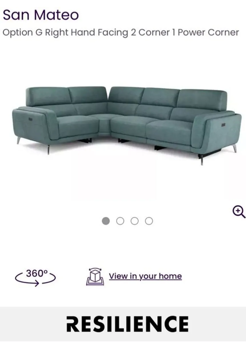 DFS San Mateo Corner electric recliner sofa - Image 1