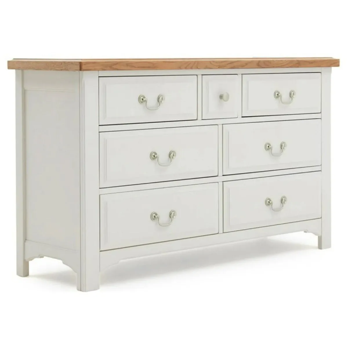 Wide Oak Chest 7 Drawers Brand  New - Image 2