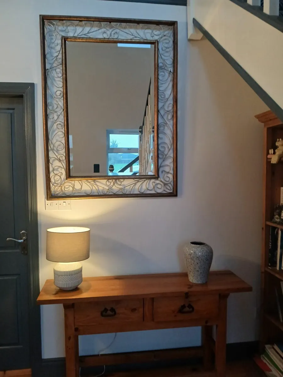 Hall Console Table, Mirror & Bookcase - Image 3