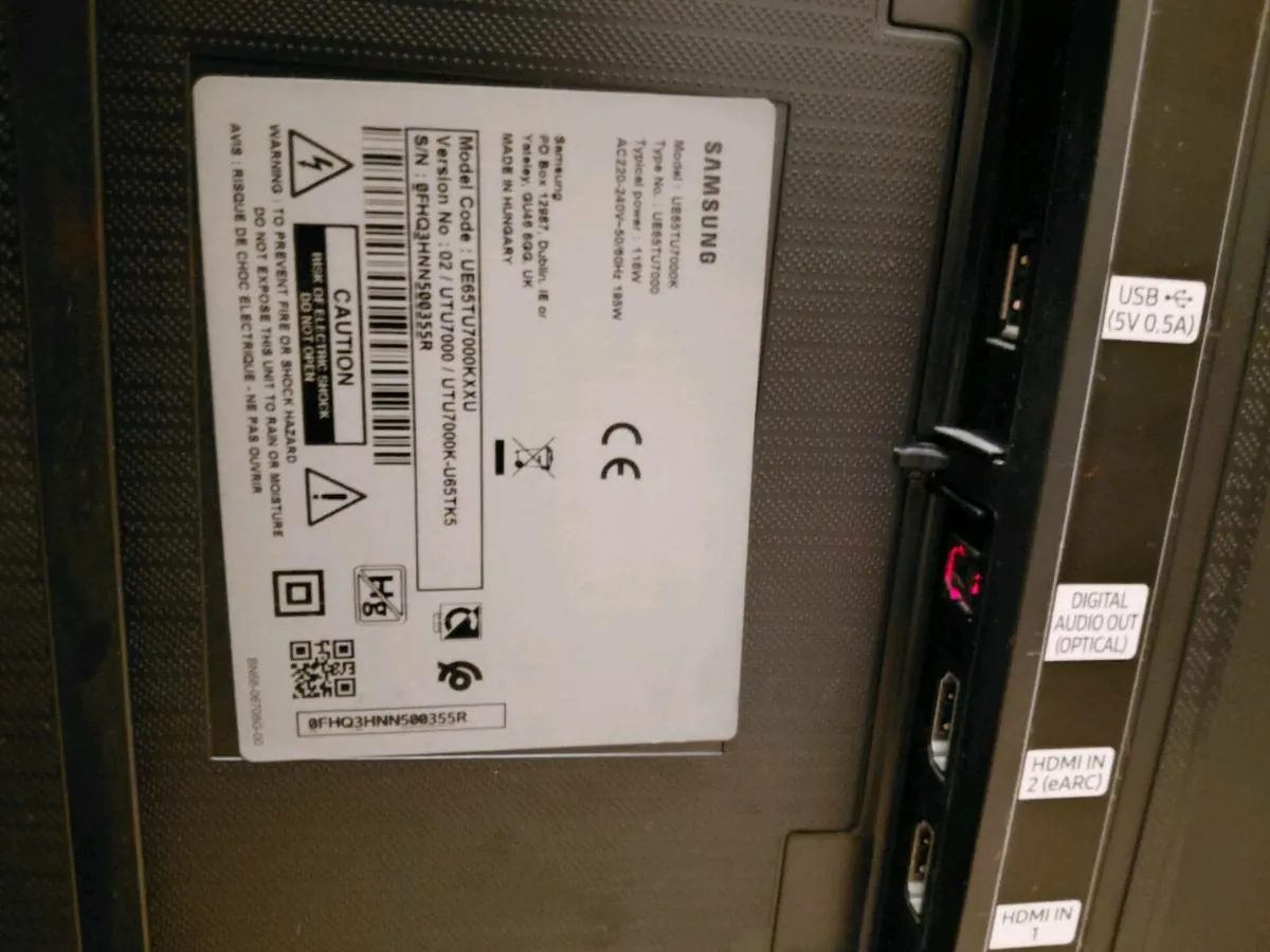 Samsung 65” 4K UHD Smart TV – UE65TU7000 - Image 2