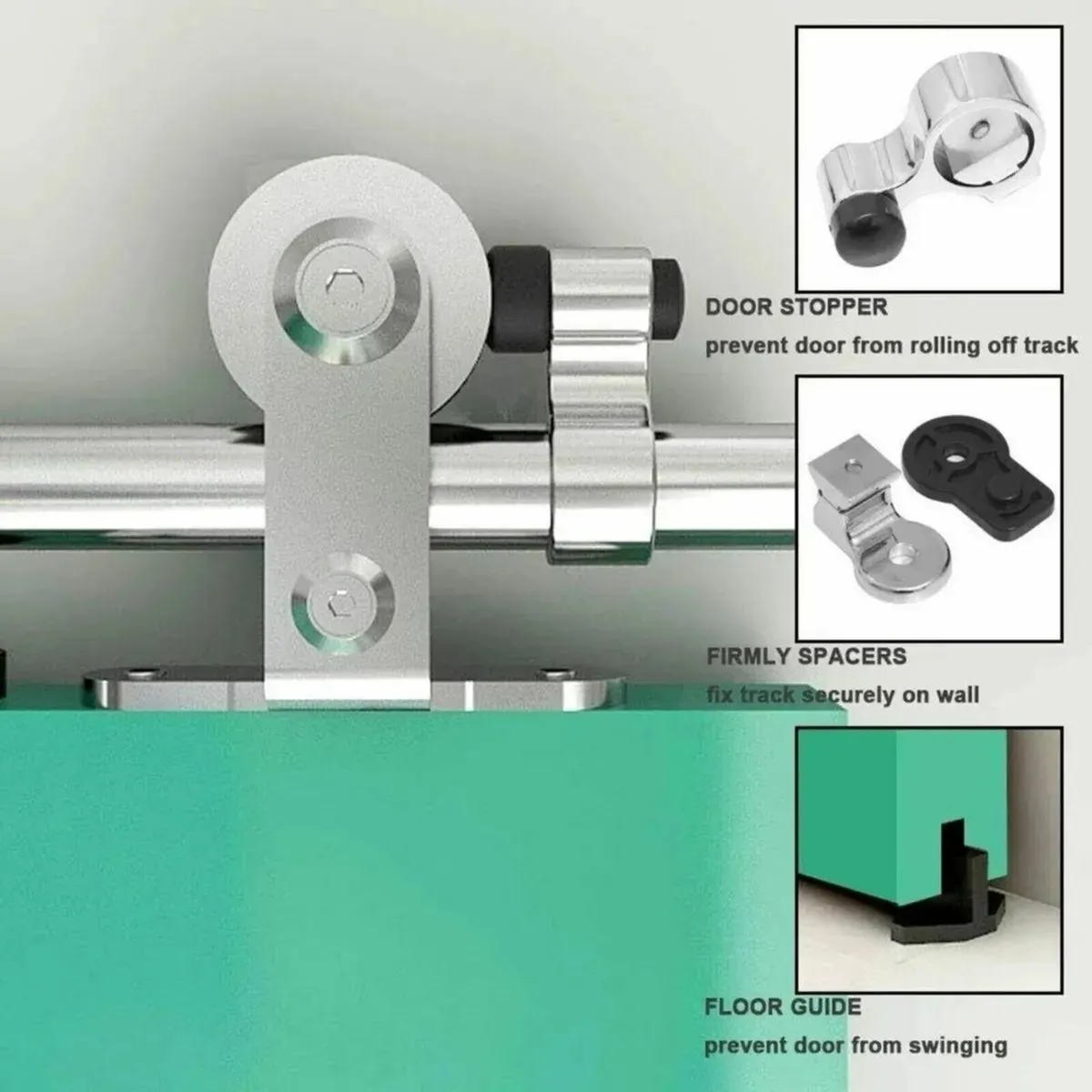 Sliding Door Kit With Hanging Rail Sliding Door - Image 4