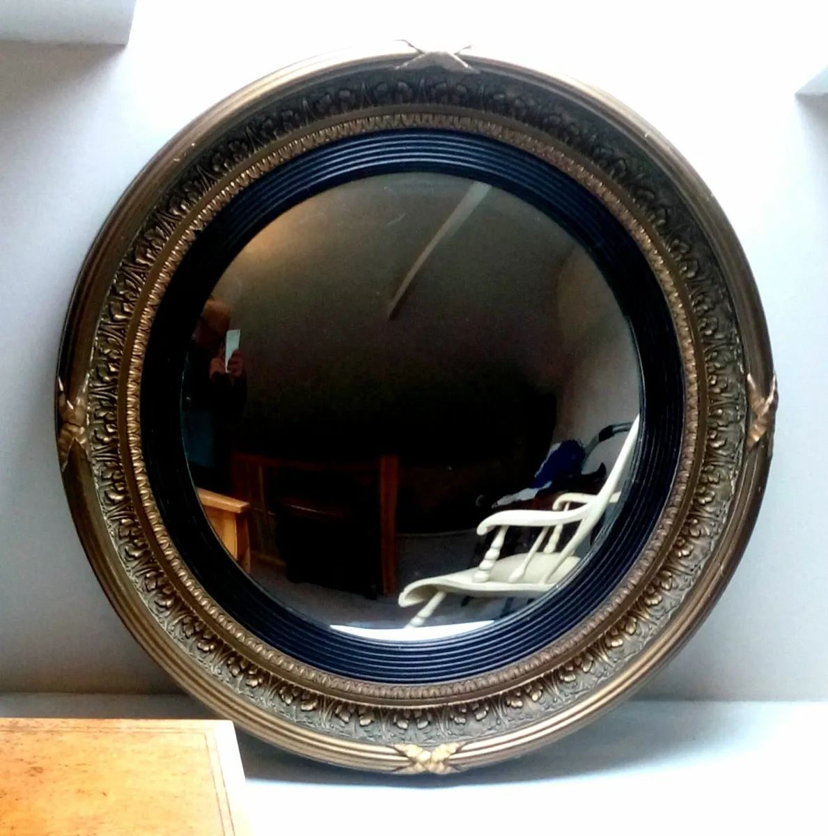 A vintage Atsonia round convex mirror, - Image 1